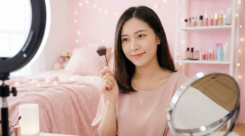 17c一起草美妆视频教程